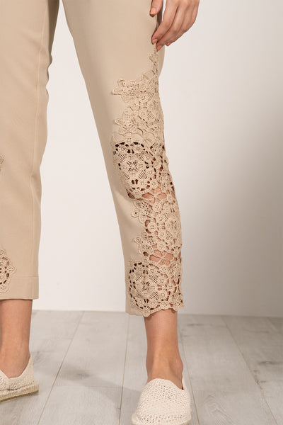 Lace Pant-53 Beige