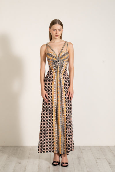 Siera Corded Maxi Dress