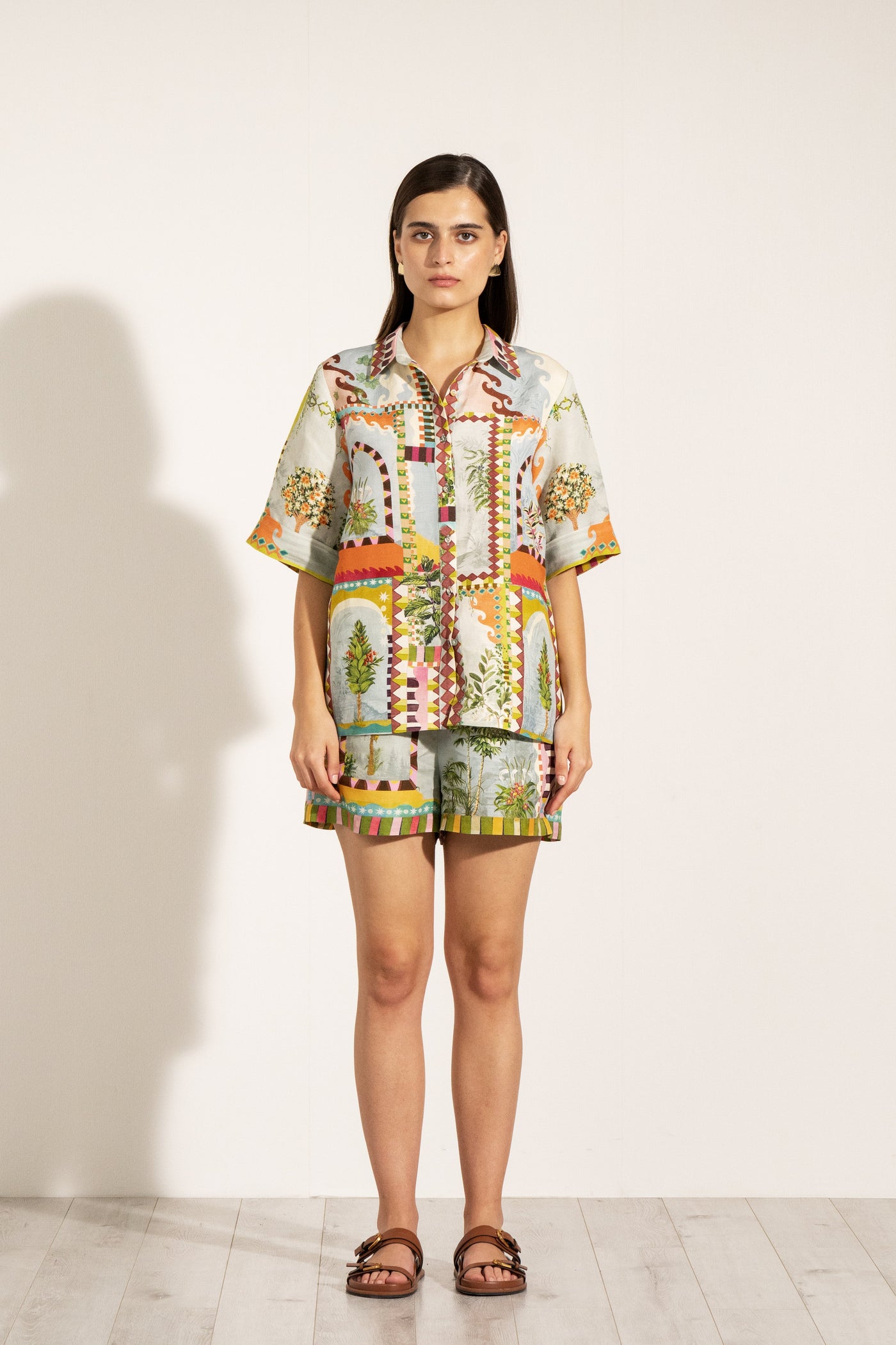 Sable Buttondown Shirt & Shorts