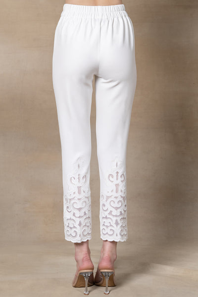 LAILA PANT WHITE